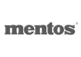 mentos logo grey